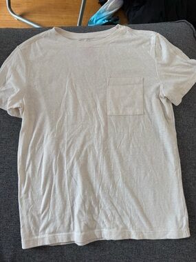 Boy’s Pocket T‑Shirt in Light Beige